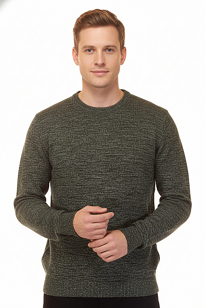 Pánský Pulovr Zelený Vel. S
