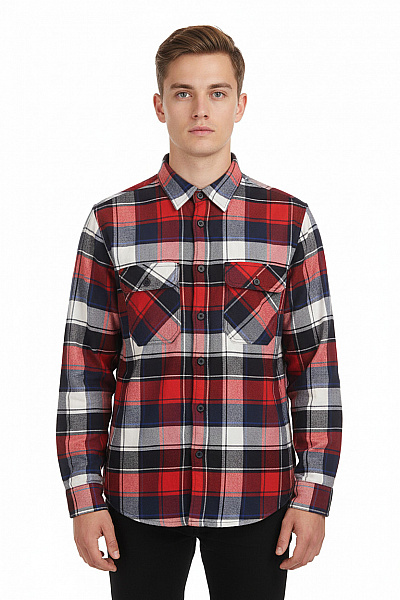 Pánský Kabát Červený Vel. S