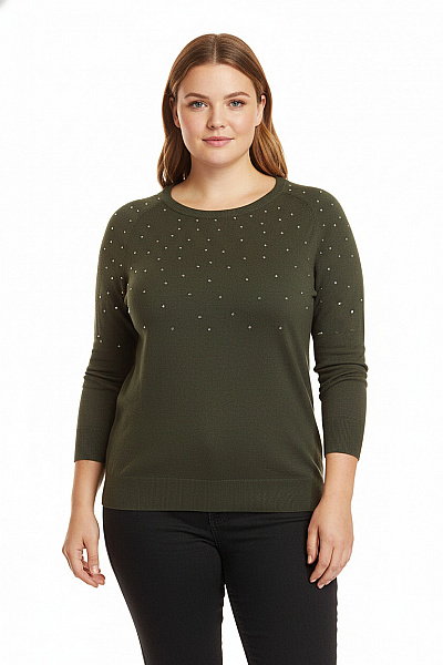 BONPRIX Dámský Pulovr Zelený Vel. 44/46