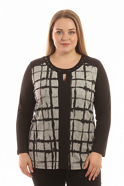 Vzorovaná  Halenka Černá Second Hand