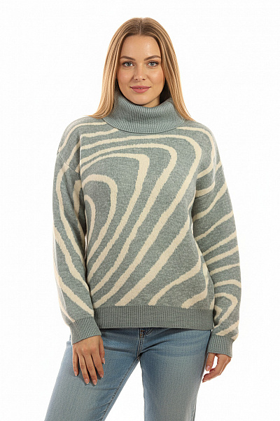 Dámský Svetr Modrý ZERO Vel. 42