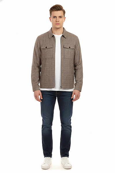 Pánská Přechodné Bundy Barevná Second Hand Vel. L