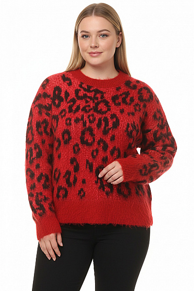 MANGO Dámský Svetr Červený Second Hand Vel.  XS