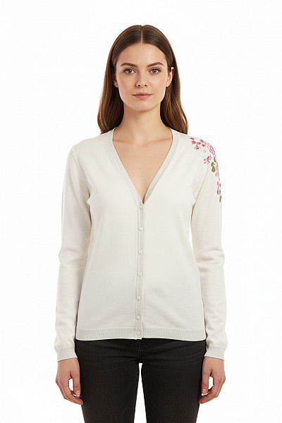 Dámský Svetr Bílý Vel.  42