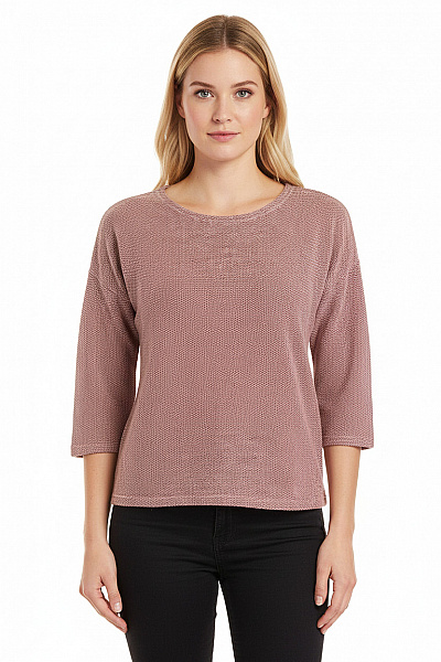  Halenka Pletená Růžová Vel. L