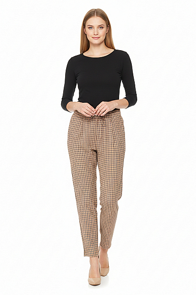 Gina Dámské Kalhoty Hnědé Vel. 42