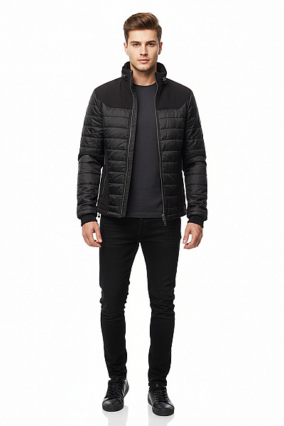 Pánská Bunda Černá Vel. S