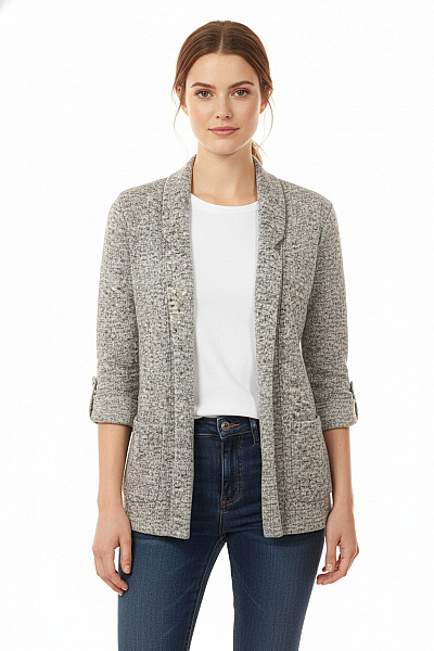 Dámský Cardigan Šedý FB SISTER Vel. M