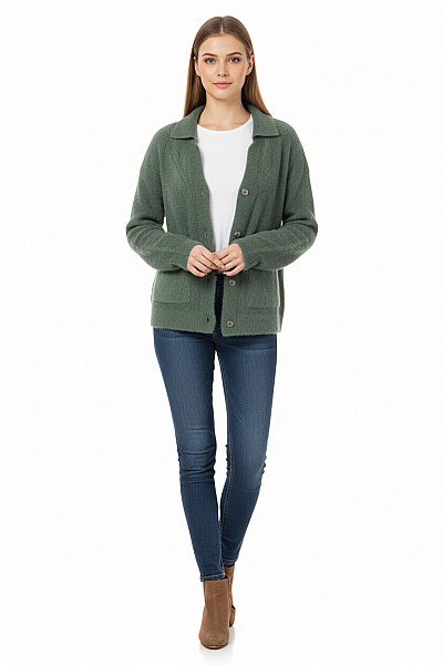 Dámský Cardigan Zelený Gina Second Hand Vel. S