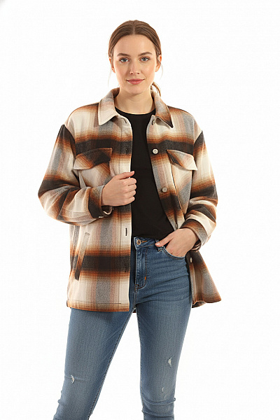 Dámský Kabát Hnědý Takko Vel. 42