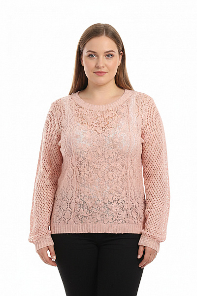 Gina Dámský Svetr Růžový Second Hand Vel. 40