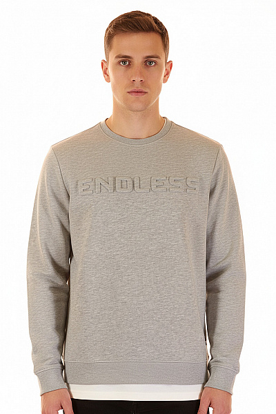 Canda Pánská Mikina Bez Zapínání Šedá Vel. S