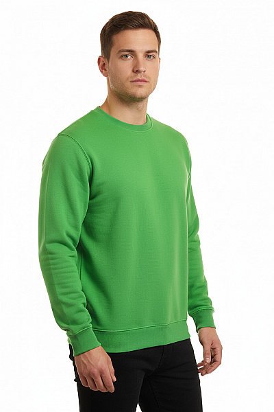Pánská Mikina Bez Zapínání Zelená