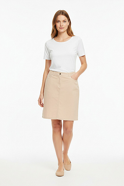 GERRY WEBER  Sukně áčková Béžová Vel. 40