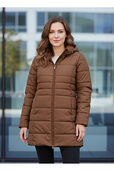 Zimní Dámská Bunda Hnědá Vel. 44