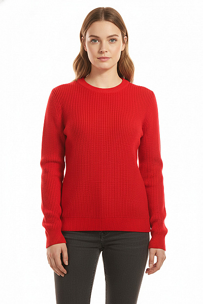 Dámský Pulovr Červený Bershka Vel. L
