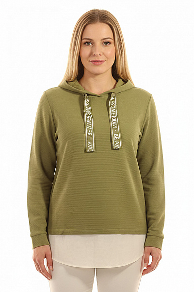 Dámská Mikina Bez Zapínání Zelená Gina Vel. 40/42