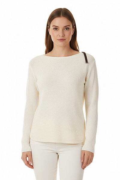 Marc O´Polo Dámský Svetr Vlněný Bílý Vel. L