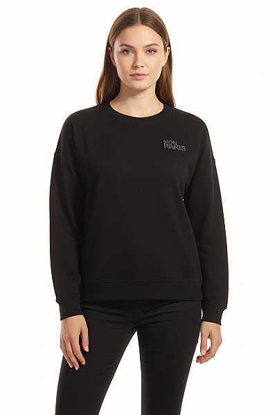 Dámská Mikina Bez Zapínání Černá Vel.  L