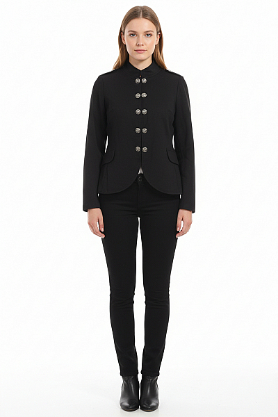 Dámské Sako Černý Second Hand Vel. XL