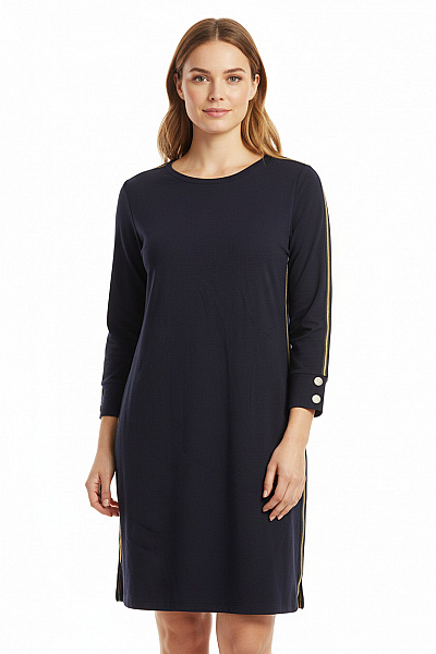 Tričkové  Šaty Modré Second Hand Vel. 44