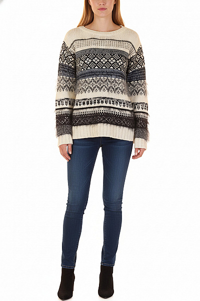 Dámský Svetr Barevný Canda Vel. S