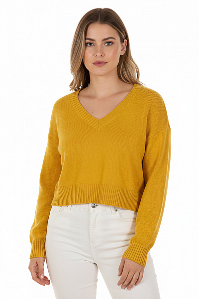 Dámský Svetr Žlutý Vel. L