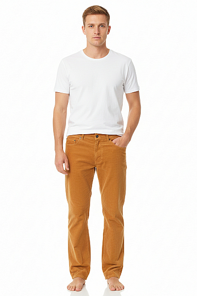 Teplé Pánské Kalhoty Oranžové Westfjord Vel. 32/34