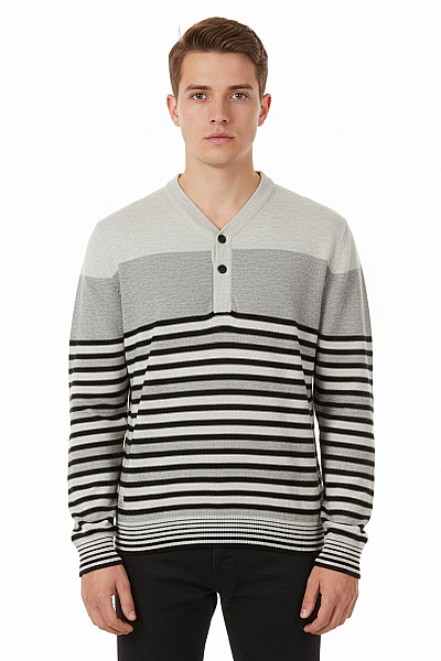 Pánský Pulovr Šedý Vel. S