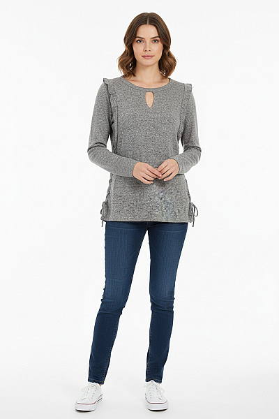 COMMA Dámský Pulovr Šedý Second Hand Vel. 38