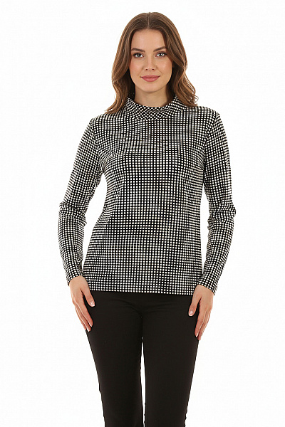 GERRY WEBER Vzorovaná  Halenka Černobílá