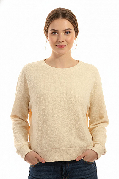 Dámská Mikina Bez Zapínání Béžová Second Hand Vel. 42