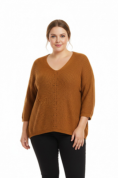 Dámský Svetr Hnědý Vel. 34