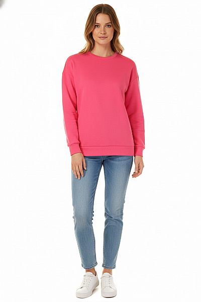 Dámská Mikina Bez Zapínání Růžová Shein Vel. L