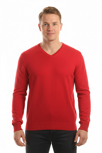 Pánský Svetr Červený REDMOND Vel. L