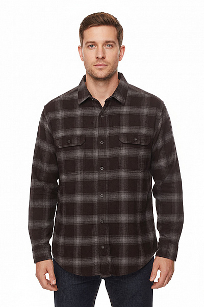 Vzorovaná Pánská Košile Černá Second Hand Vel. L