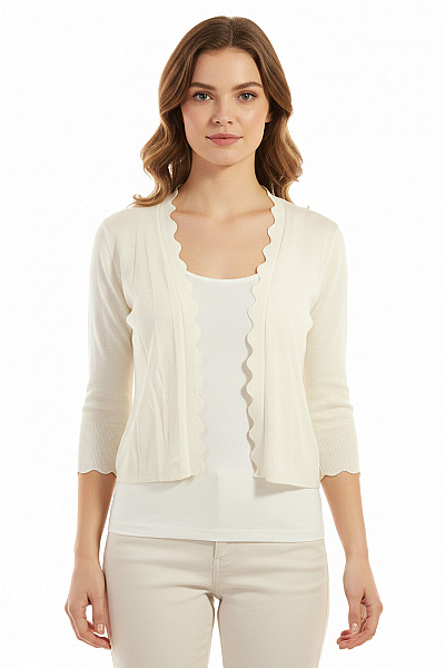 Dámský Cardigan Bílý S.OLIVER Second Hand Vel. 38