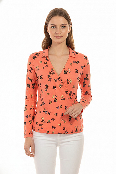 Vzorovaná  Halenka Růžová