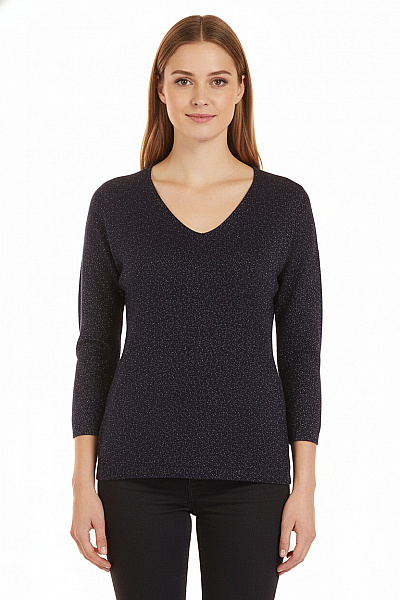  Halenka Pletená Modrá Vel. S