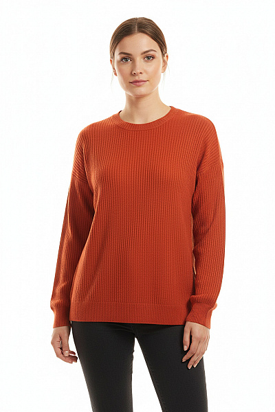 Dámský Pulovr Hnědý Shein Second Hand Vel. L