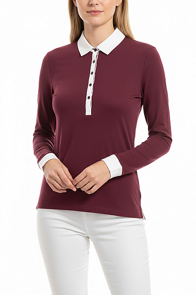 GERRY WEBER Dámské Tričko Vínová Vel. 38