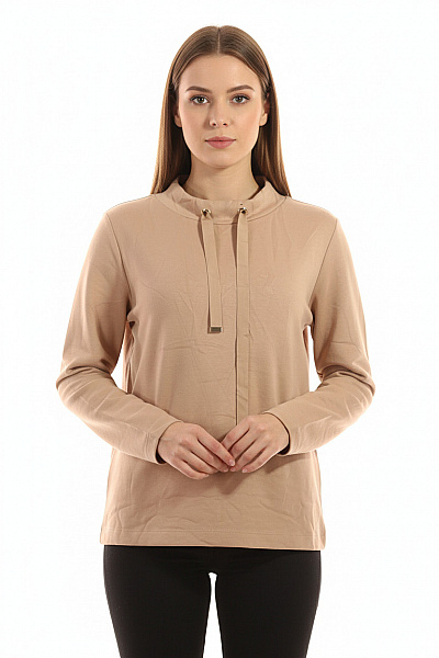 Dámská Mikina Bez Zapínání Béžová Second Hand Vel. 40