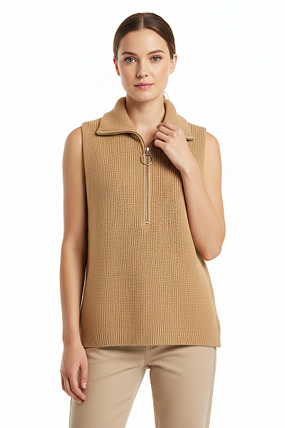 Soyaconcept Kratká Dámská Vesta Hnědá Second Hand Vel. S