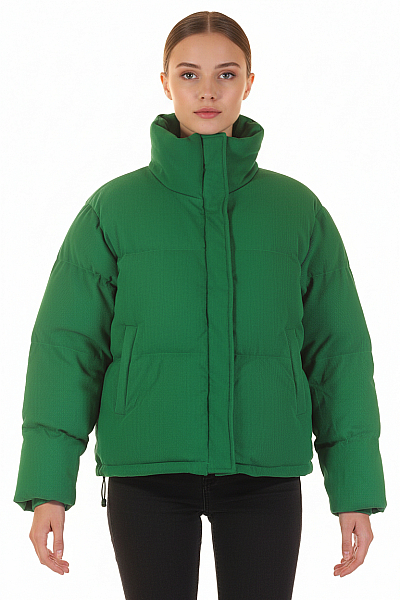 Zimní Dámská Bunda Zelená Amisu Second Hand Vel. 36