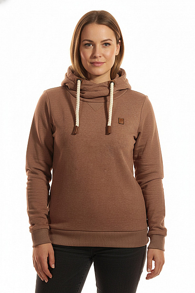 Dámská Mikina Bez Zapínání Hnědá Naketano Vel. XL