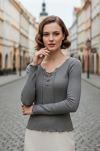 Dámské Tričko Šedé FB SISTER Vel. XS