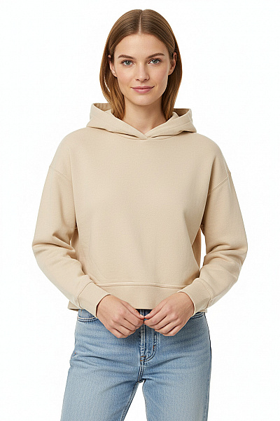 Dámská Mikina Bez Zapínání Béžová ZARA Vel. L