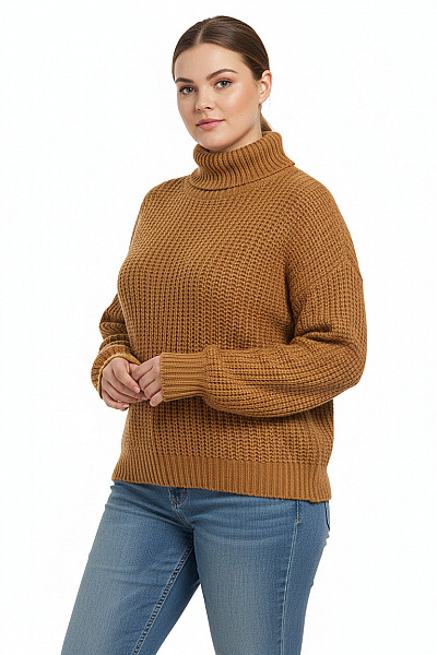 Dámský Rolák Hnědý Shein Vel. UNI