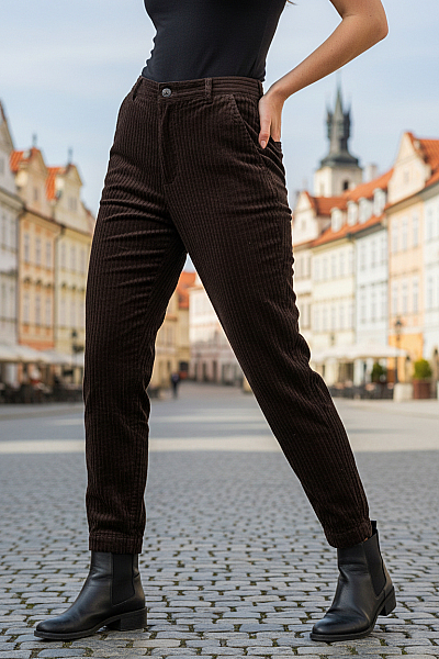 Dámské Kalhoty Černé ZARA Vel.  L