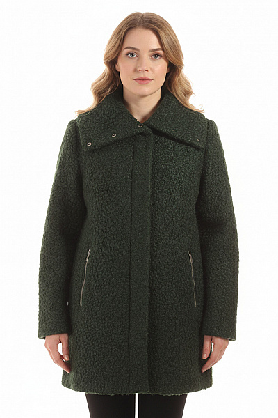 Dámský Kožich Zelený Vel. 42